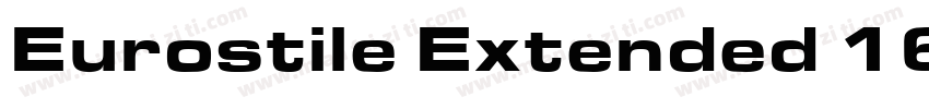 Eurostile Extended 16303字体转换